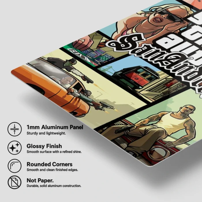 GTA V Metal Poster Wall Decor - A - Image 5