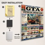 GTA: Vice City Metal Poster Wall Decor - Image 2