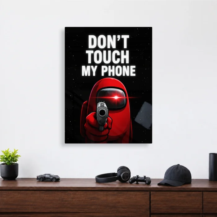 AU Red Crewmate Metal Poster Wall Decor - Image 4