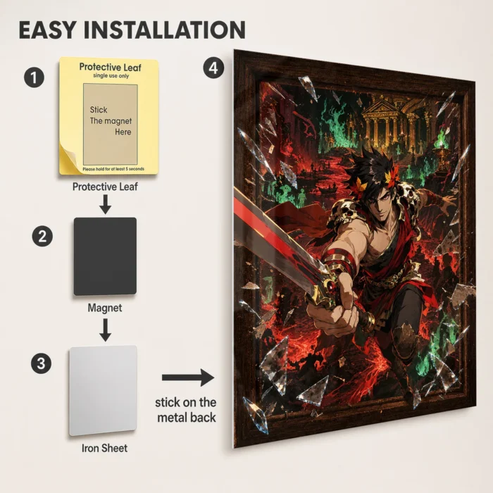 Hades Zagreus Metal Poster Wall Decor - Image 2