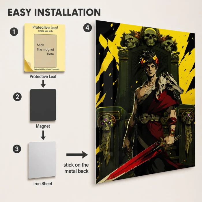 Hades Zagreus Metal Poster Wall Decor - A - Image 2