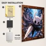 HK The Knight Metal Poster Wall Decor - Image 2