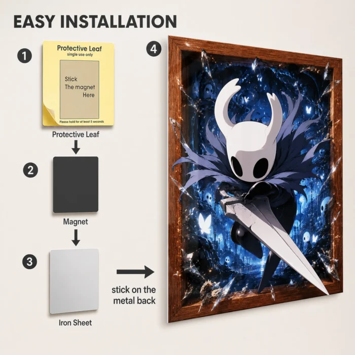 HK The Knight Metal Poster Wall Decor - A - Image 2