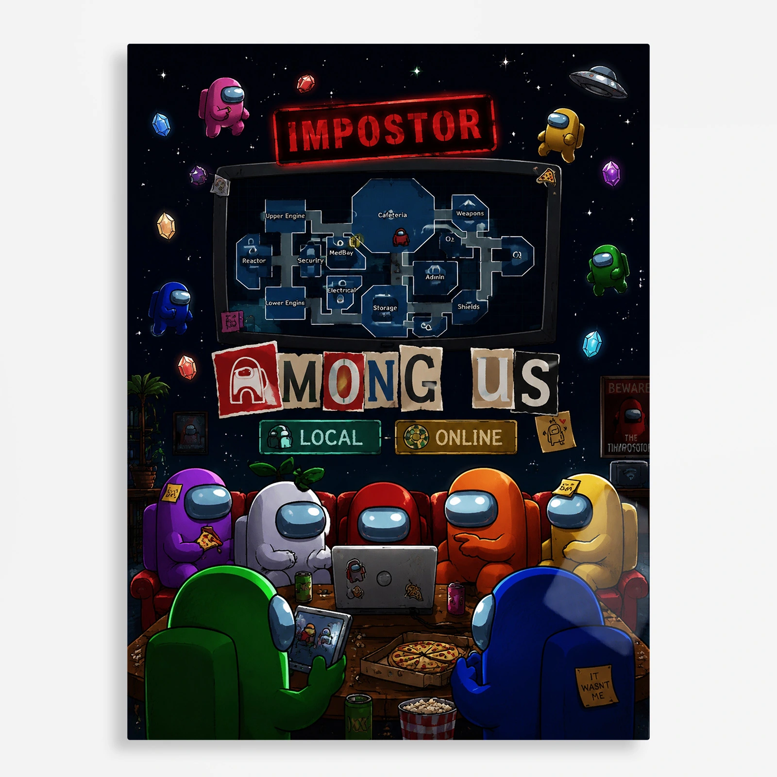 video game metal poster (12) s1 AU Metal Poster Wall Decor - J - Image 1