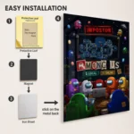 AU Metal Poster Wall Decor - J - Image 2