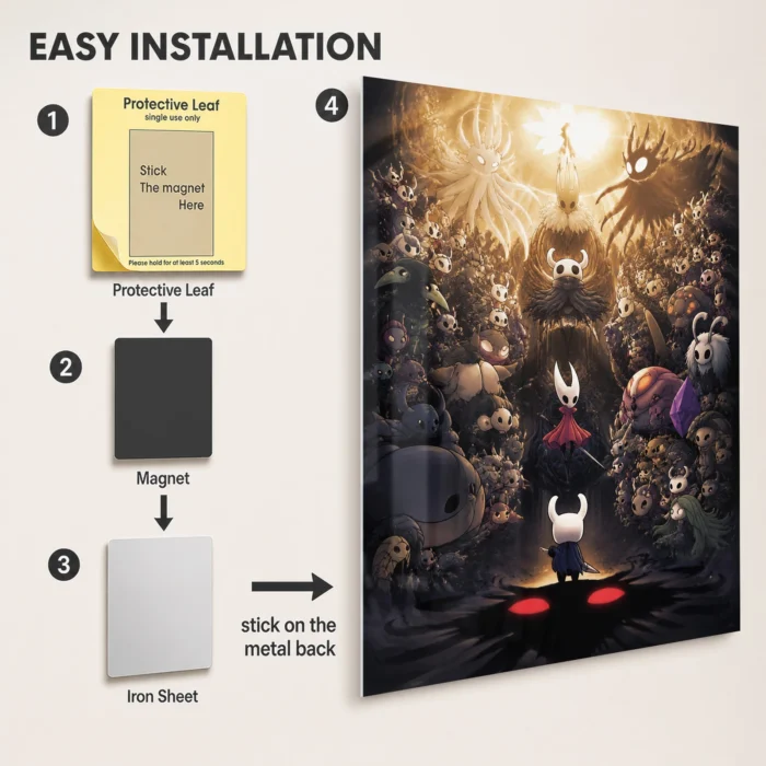 HK Metal Poster Wall Decor - B - Image 2