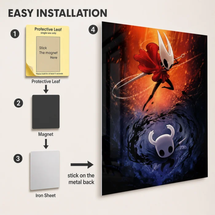 HK The Knight Metal Poster Wall Decor - B - Image 2