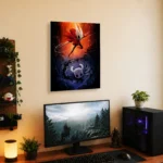 HK The Knight Metal Poster Wall Decor - B - Image 4