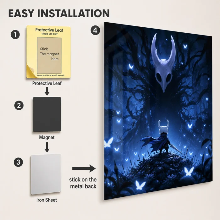 HK The Knight Metal Poster Wall Decor - C - Image 2