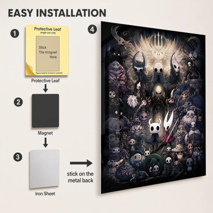 HK Metal Poster Wall Decor - D - Image 2