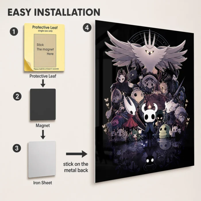 HK The Knight Metal Poster Wall Decor - F - Image 2