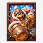 Pink Hero King Dedede Metal Poster Wall Decor