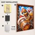 Pink Hero King Dedede Metal Poster Wall Decor - Image 2