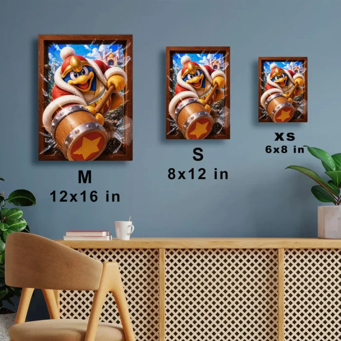 Pink Hero King Dedede Metal Poster Wall Decor - Image 7