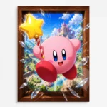 Pink Hero Kirby Metal Poster Wall Decor