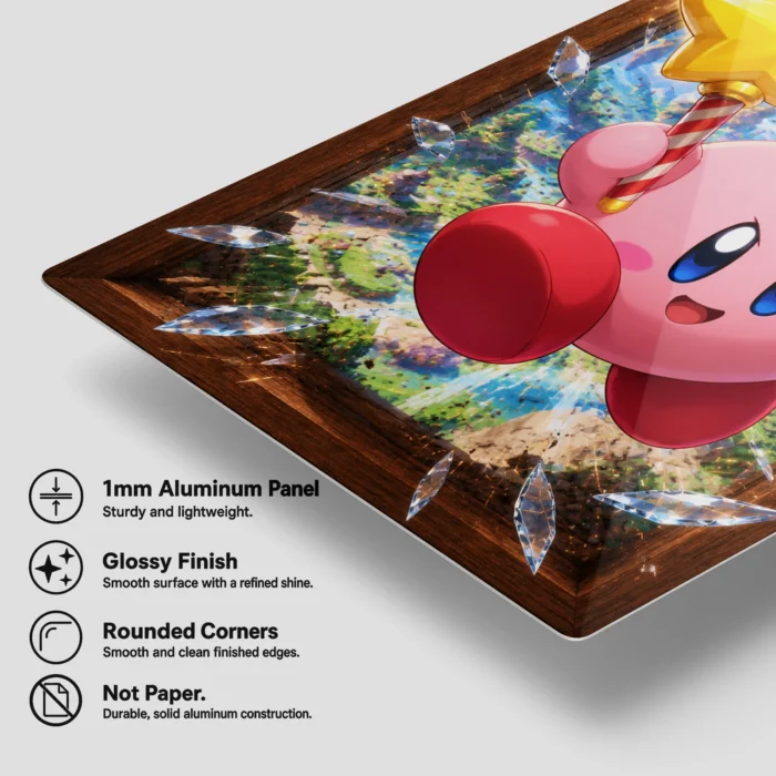 Pink Hero Kirby Metal Poster Wall Decor - Image 6