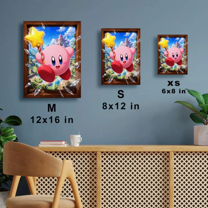 Pink Hero Kirby Metal Poster Wall Decor - Image 7