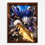 Pink Hero Meta Knight Metal Poster Wall Decor