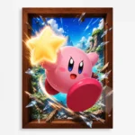 Pink Hero Kirby Metal Poster Wall Decor - A