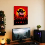Pink Hero Kirby Metal Poster Wall Decor - B - Image 4