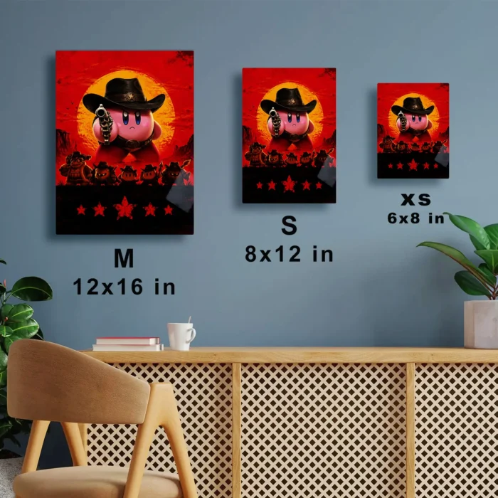 Pink Hero Kirby Metal Poster Wall Decor - B - Image 6