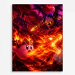 Pink Hero Kirby Metal Poster Wall Decor - C