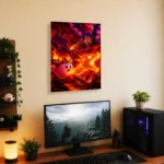 Pink Hero Kirby Metal Poster Wall Decor - C - Image 5