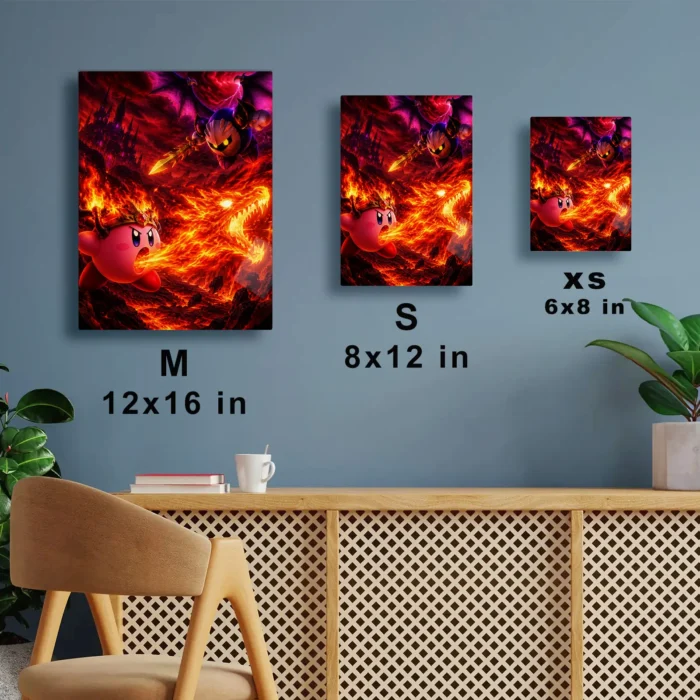 Pink Hero Kirby Metal Poster Wall Decor - C - Image 7