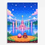 Pink Hero Kirby Metal Poster Wall Decor - D