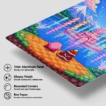 Pink Hero Kirby Metal Poster Wall Decor - D - Image 6
