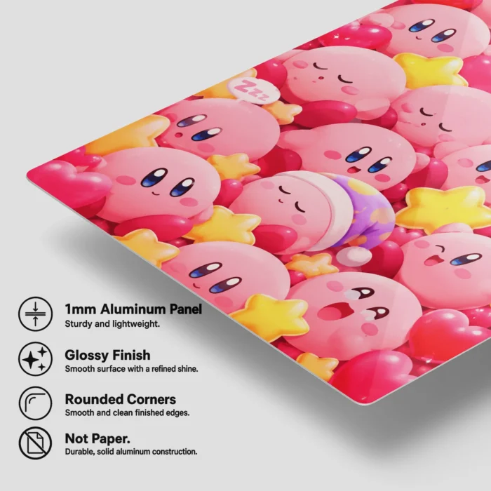 Pink Hero Kirby Metal Poster Wall Decor - E - Image 5