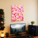 Pink Hero Kirby Metal Poster Wall Decor - E - Image 4