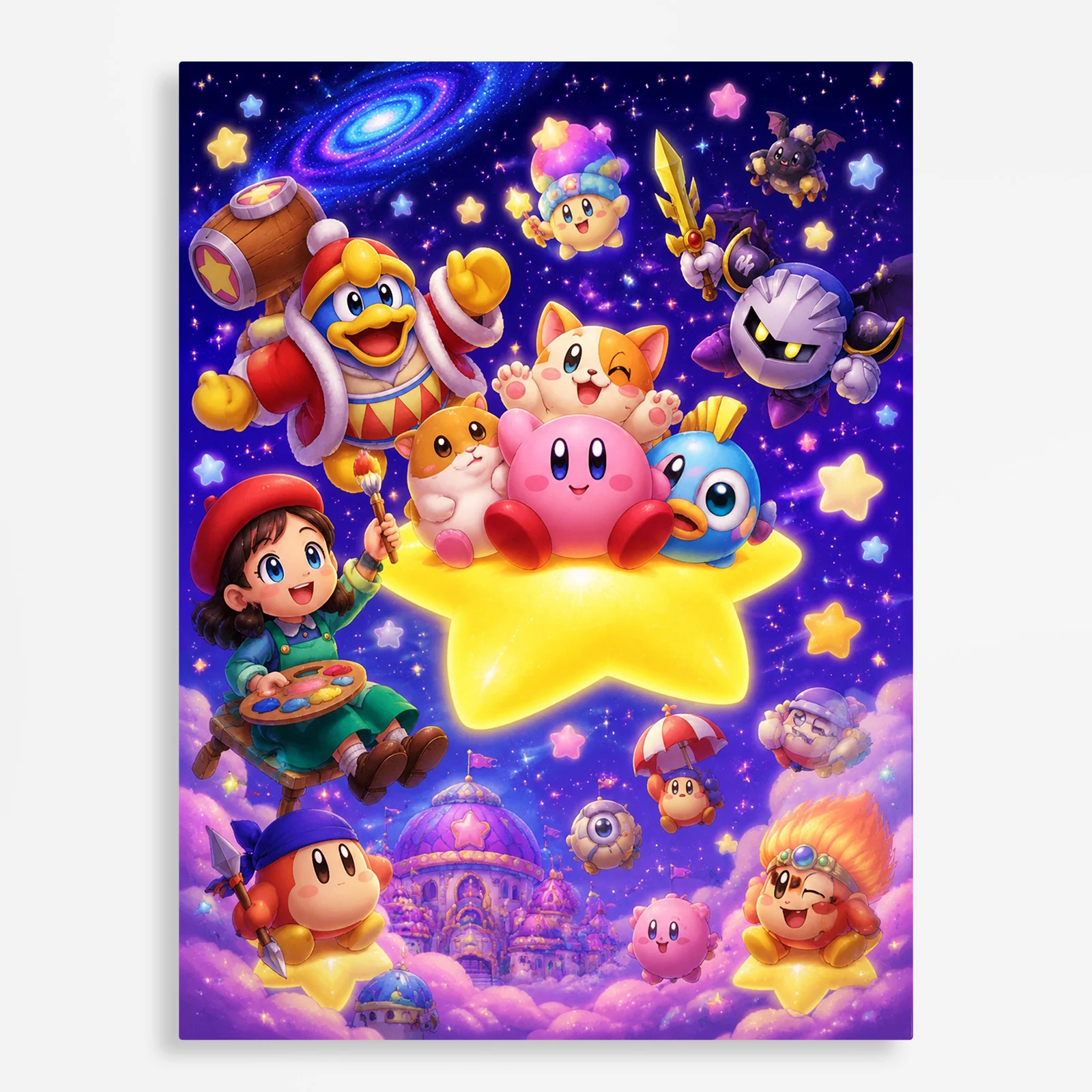 video game metal poster (143) s1 Pink Hero Metal Poster Wall Decor - B - Image 1