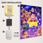 Pink Hero Metal Poster Wall Decor - B - Image 2