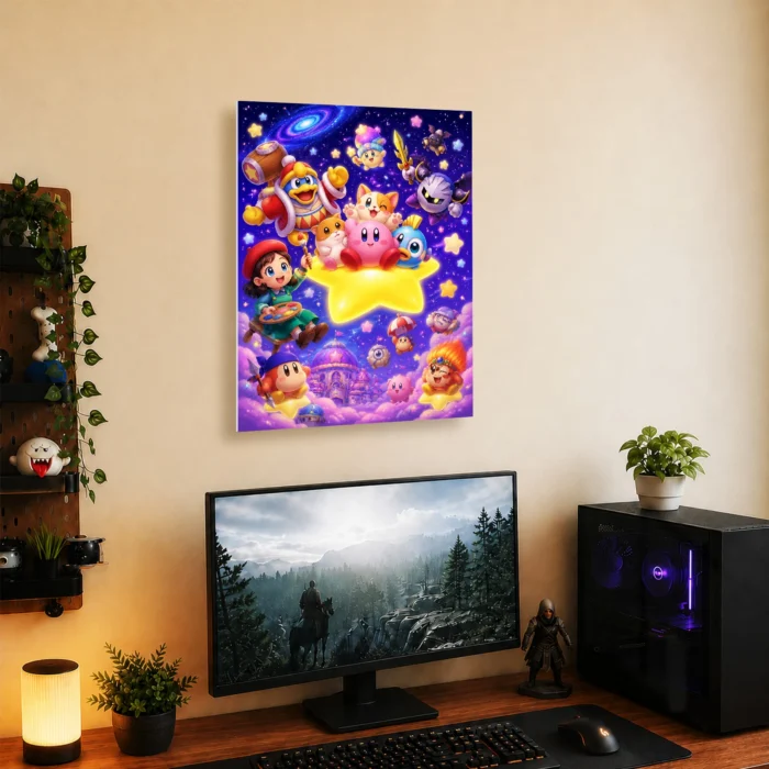 Pink Hero Metal Poster Wall Decor - B - Image 5