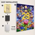 Pink Hero Metal Poster Wall Decor - C - Image 2