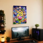 Pink Hero Metal Poster Wall Decor - C - Image 4
