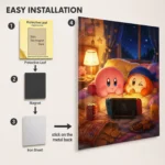 Pink Hero Metal Poster Wall Decor - D - Image 2