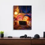 Pink Hero Metal Poster Wall Decor - D - Image 3