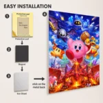 Pink Hero Metal Poster Wall Decor - E - Image 2