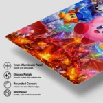 Pink Hero Metal Poster Wall Decor - E - Image 6