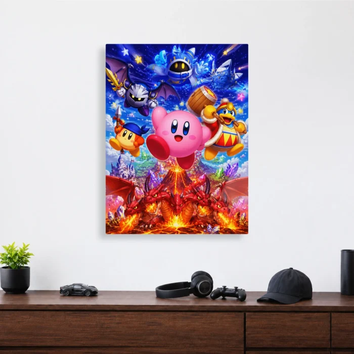 Pink Hero Metal Poster Wall Decor - E - Image 4