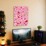 Pink Hero Kirby Metal Poster Wall Decor - F - Image 5
