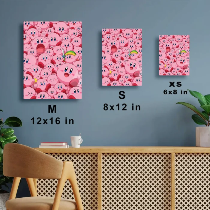 Pink Hero Kirby Metal Poster Wall Decor - F - Image 7