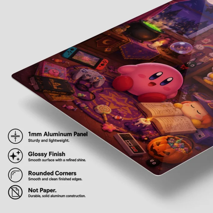 Pink Hero Kirby Metal Poster Wall Decor - G - Image 5