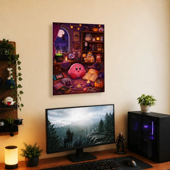 Pink Hero Kirby Metal Poster Wall Decor - G - Image 4