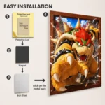 SM Bowser Metal Poster Wall Decor - Image 2
