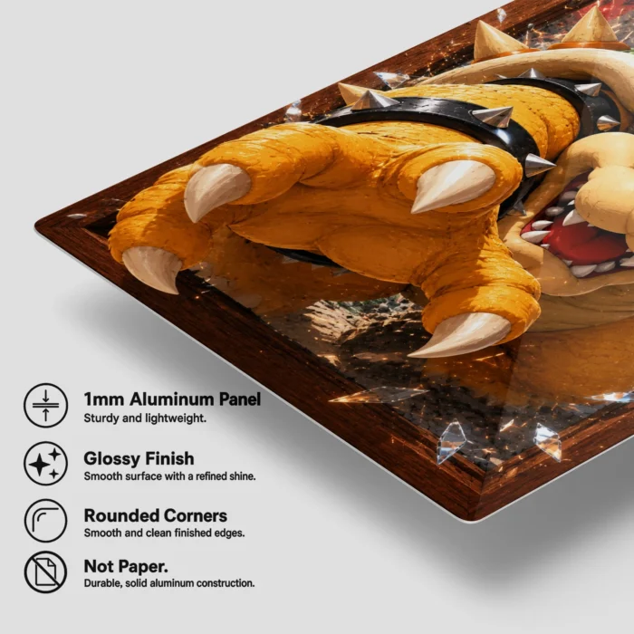 SM Bowser Metal Poster Wall Decor - Image 6