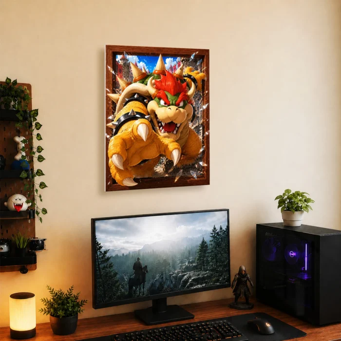 SM Bowser Metal Poster Wall Decor - Image 5