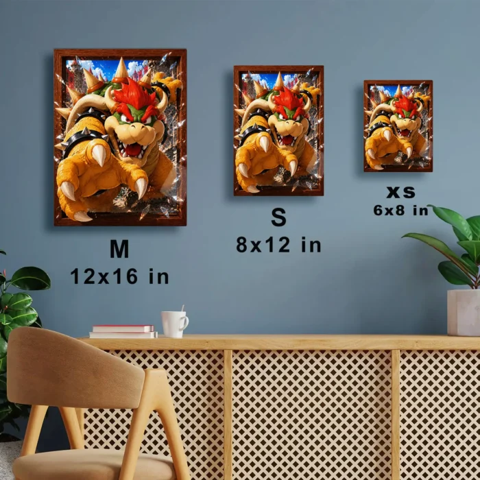 SM Bowser Metal Poster Wall Decor - Image 7